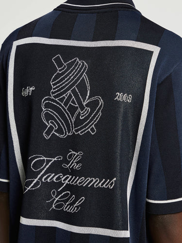 Jacquemus - Le Polo Liga Shirt in Dark Navy
