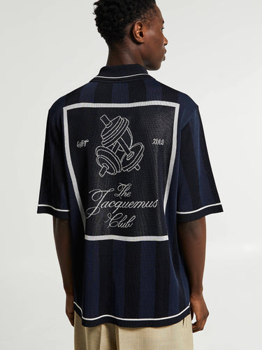 Jacquemus - Le Polo Liga Shirt in Dark Navy