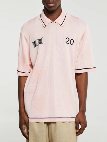 Jacquemus - Le Polo Liga Shirt in Light Pink