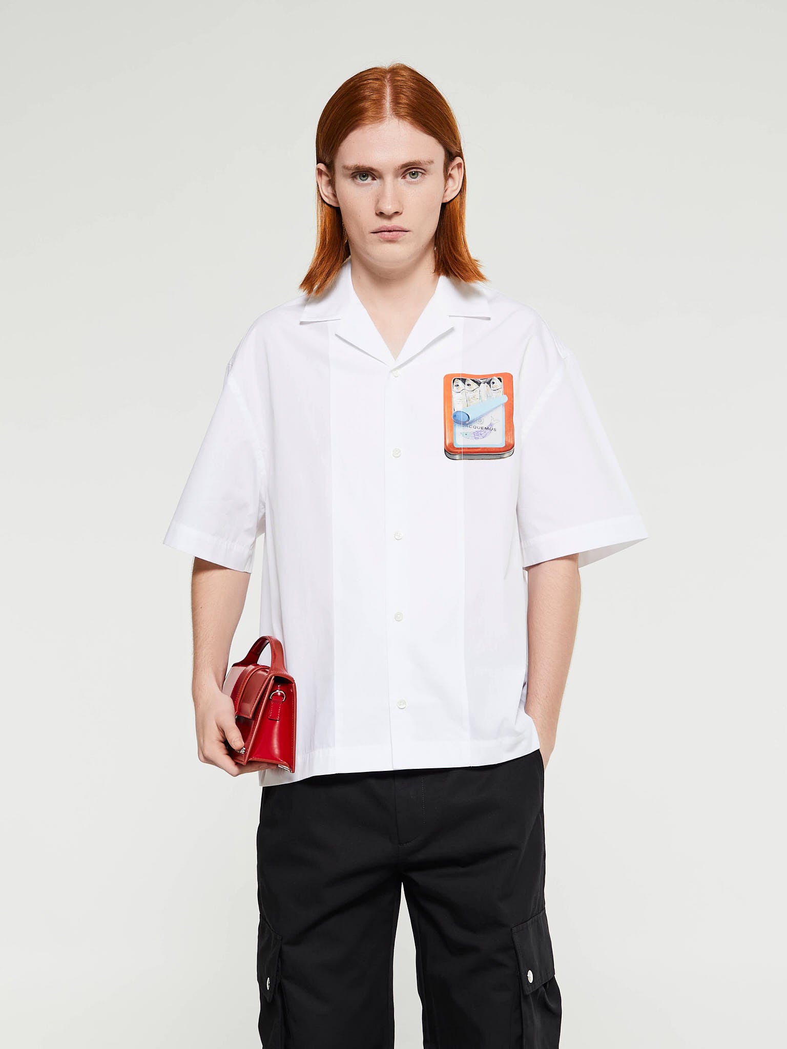 Jacquemus - La Chemise Jean Shirt in Boite Sardines Orange