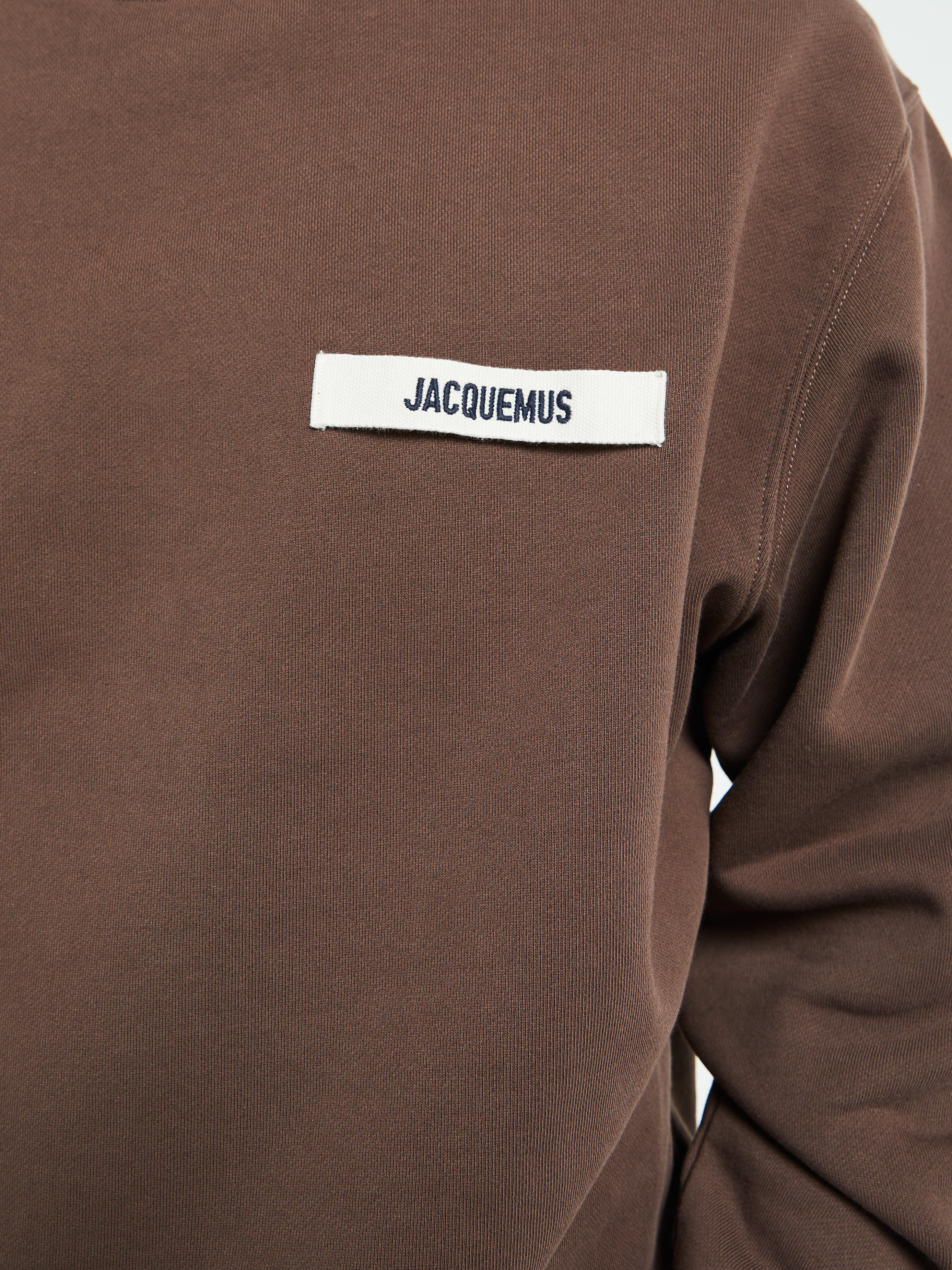 Jacquemus - Le Sweatshirt Gros Grain in Dark Brown