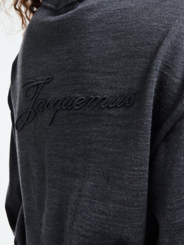 Jacquemus - Le Cardigan Brode in Dark Grey