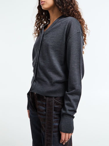 Jacquemus - Le Cardigan Brode in Dark Grey