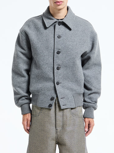 Jacquemus - Le Bomber Feltro Jacket in Grey