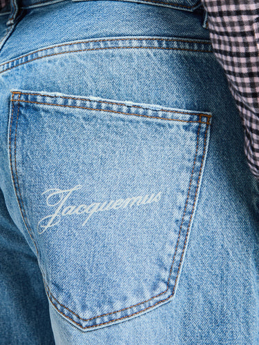 Jacquemus - Le De-Nimes Droit in Blue and Tabac