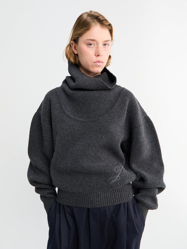 Jacquemus - La Maille Pallone in Dark Grey