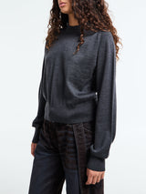 Jacquemus - Le Sweater Brode in Dark Grey