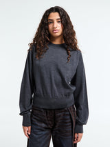 Jacquemus - Le Sweater Brode in Dark Grey