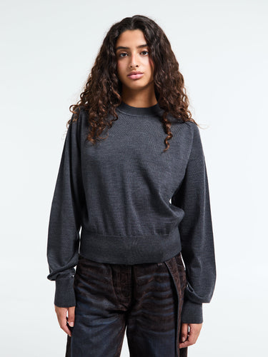 Jacquemus - Le Sweater Brode in Dark Grey