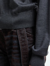 Jacquemus - Le Sweater Brode in Dark Grey