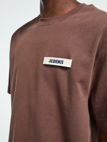 Jacquemus - Le Gros Grain T-Shirt in Dark Brown