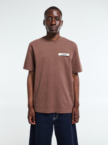 Jacquemus - Le Gros Grain T-Shirt in Dark Brown