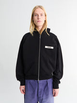 Jacquemus - Le Hoodie Zip Gros Grain in Black