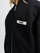 Jacquemus - Le Hoodie Zip Gros Grain in Black