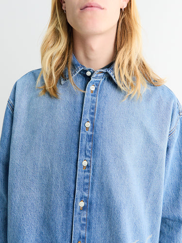 Jacquemus - La Chemise De Nimes Simon Shirt in Blue Tabac