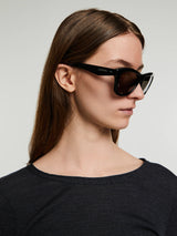 Jacquemus Eyewear - Palmier Sunglasses in Black, Silver and Grey
