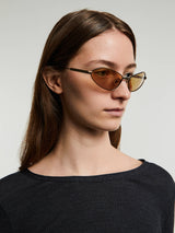 Jacquemus Eyewear - Bambino Metal Sunglasses in Matt Putty, Shiny Putty and Amber