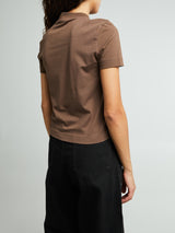 Jacquemus - Le T-Shirt Gros Grain in Dark Brown