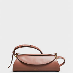 Jil Sander - Cannolo Small Handle Bag in Cherrywood