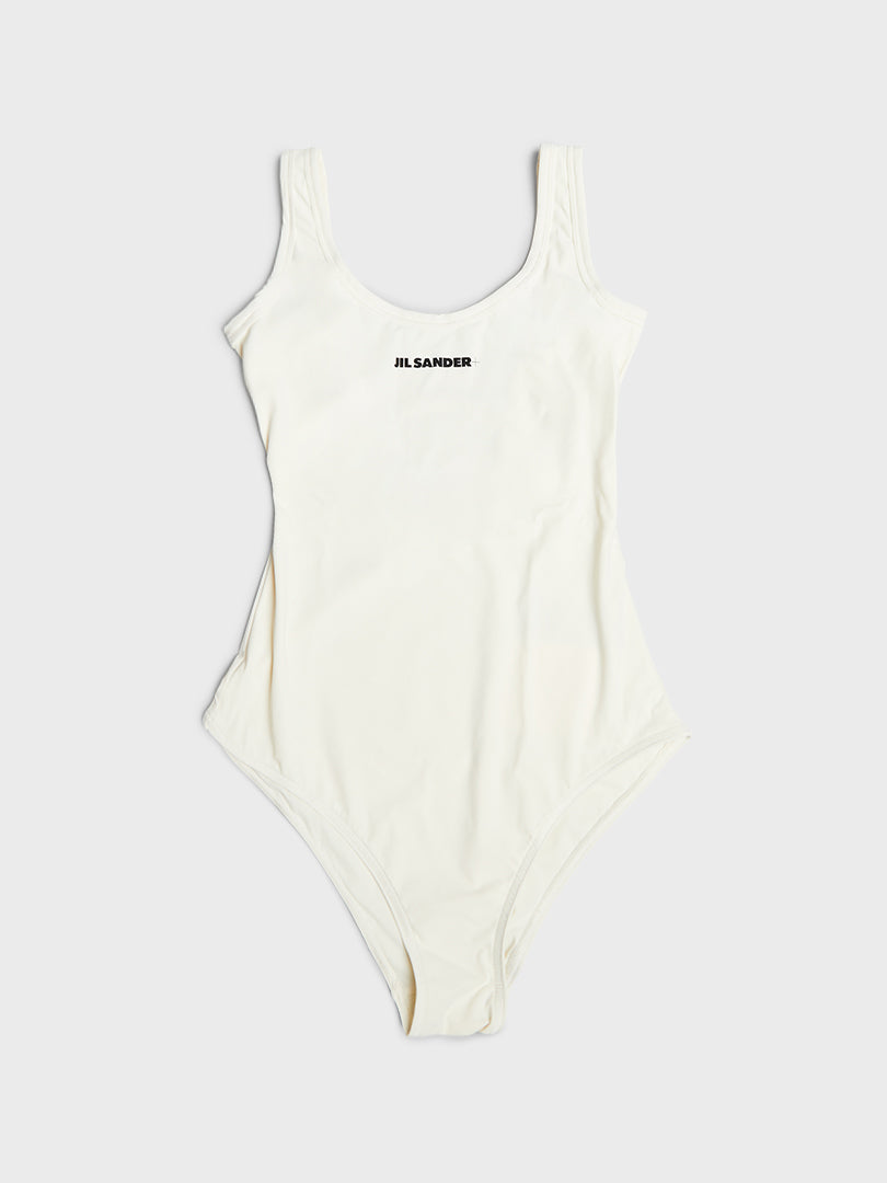 Jil Sander - Costume Intero Swimsuit in White