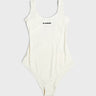 Jil Sander - Costume Intero Swimsuit in White