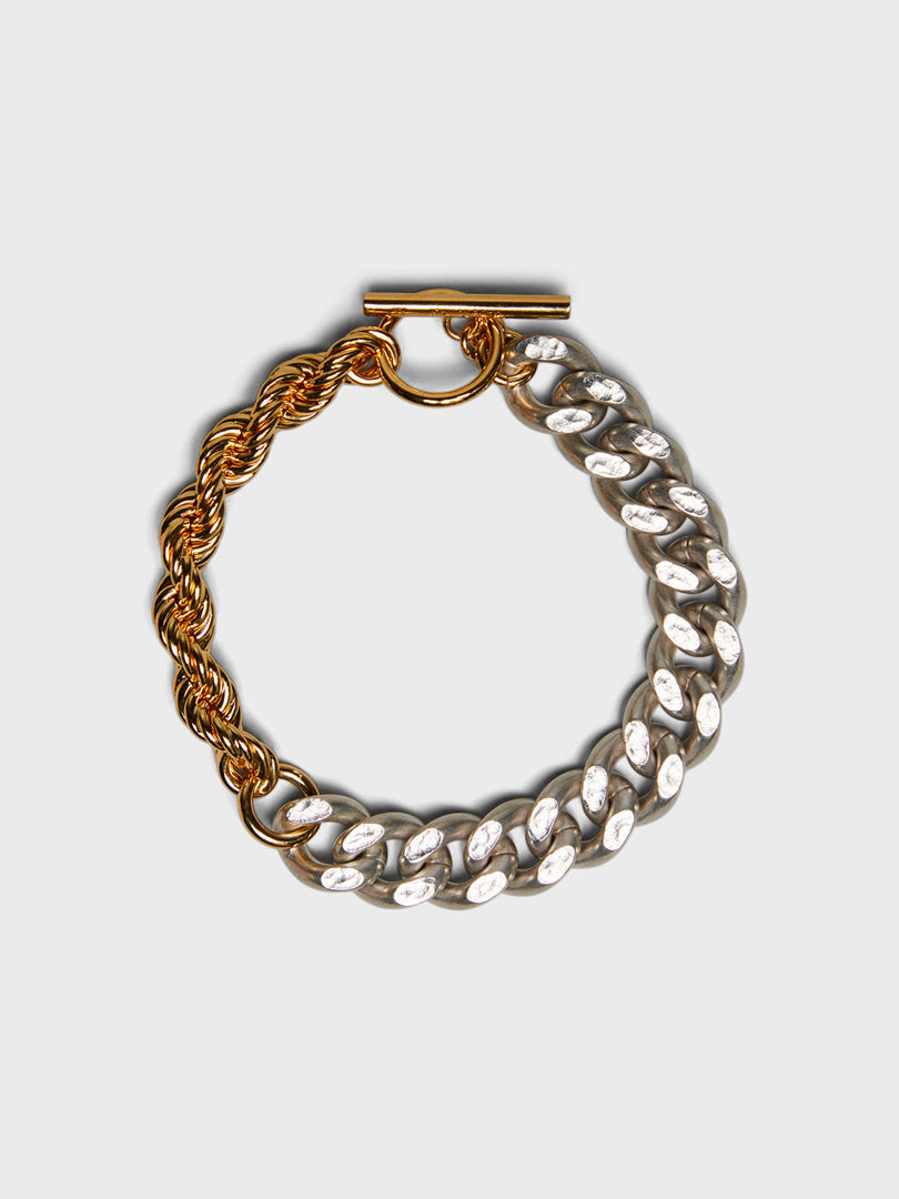 Jil Sander - Link Bracelet in Silver and Gold