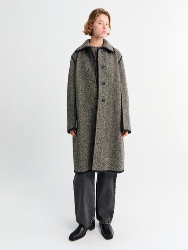 Jil Sander - Wool Tweed Coat in Grey
