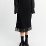 Jil Sander - Fringed Midi Skirt in Black