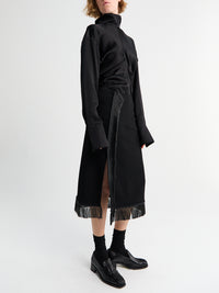 Jil Sander - Fringed Midi Skirt in Black
