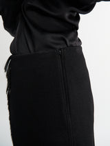 Jil Sander - Fringed Midi Skirt in Black