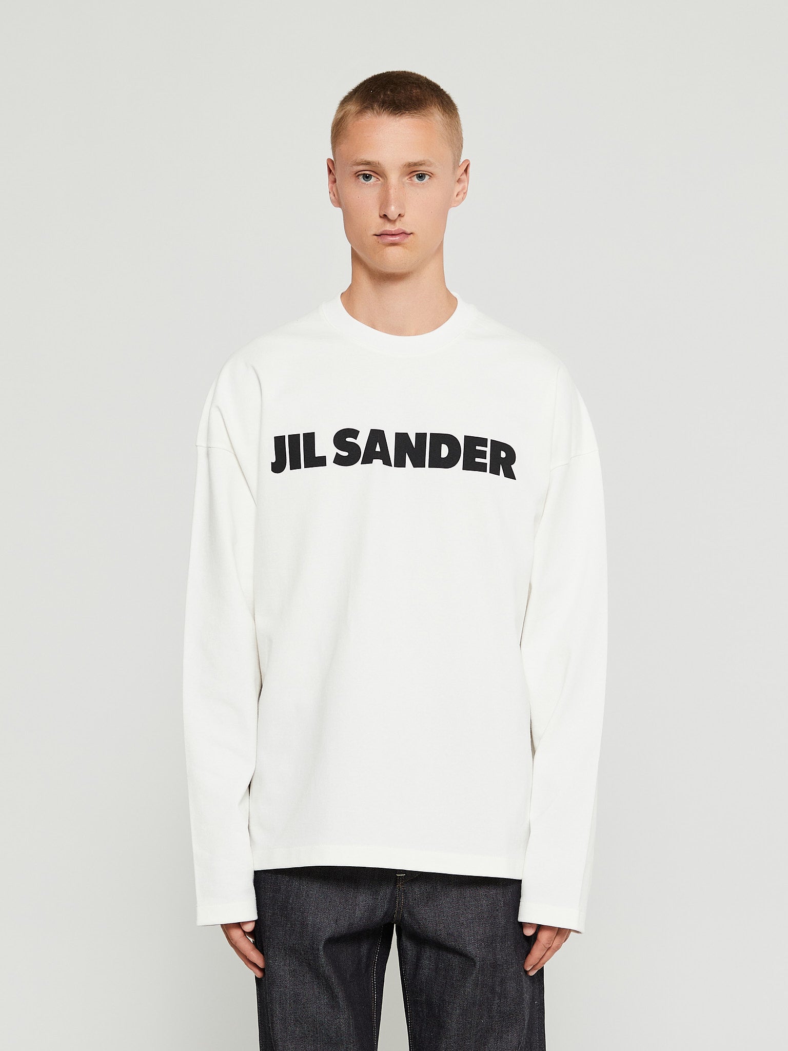 Jil Sander - Long-sleeved T-Shirt in Porcelain