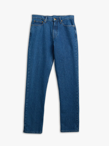 Jil Sander - Denim Trouser 2 Treated in Medium Denim