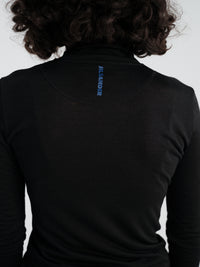 T-Shirt HN Long-Sleeved Half-Zip in Black