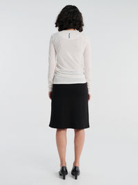 Jil Sander - T-Shirt CN Long-Sleeved in Porcelain