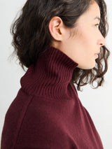 Jil Sander - Long Sleeve Split Collar Jumper in Cherry