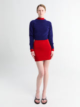 Jil Sander - Long Sleeve Doublelayer Minidress in Haiti