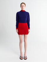 Jil Sander - Long Sleeve Doublelayer Minidress in Haiti