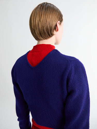 Jil Sander - Long Sleeve Doublelayer Minidress in Haiti