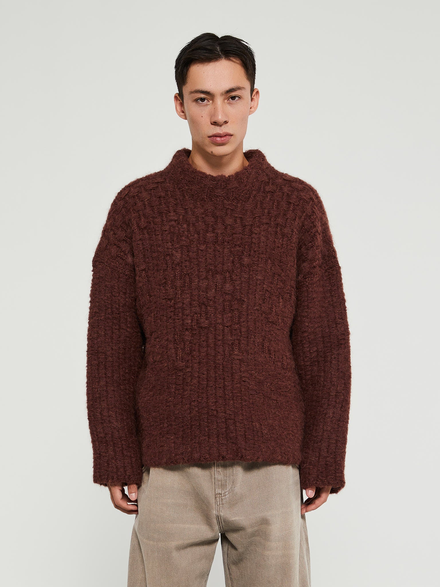 Jil Sander - Long Sleeved Jumper in Dark Earth