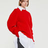 Jil Sander - Longsleeved Crewneck Jumper in Red