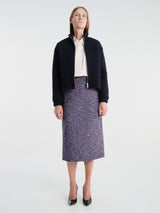 Jil Sander - Zip Up Sweatshirt Embroidery in Ink