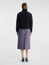 Jil Sander - Zip Up Sweatshirt Embroidery in Ink