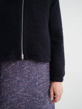 Jil Sander - Zip Up Sweatshirt Embroidery in Ink