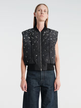 Jil Sander - Sport Vest 02 Embroidery in Black