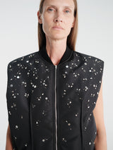 Jil Sander - Sport Vest 02 Embroidery in Black