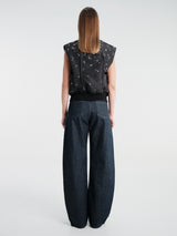 Jil Sander - Sport Vest 02 Embroidery in Black
