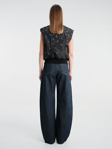 Jil Sander - Sport Vest 02 Embroidery in Black