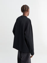 Jil Sander - T-shirt CN Longsleeve OS in Black