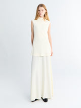 Jil Sander - Sleeveless High-Neck Dress in Chalk