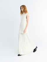 Jil Sander - Sleeveless High-Neck Dress in Chalk
